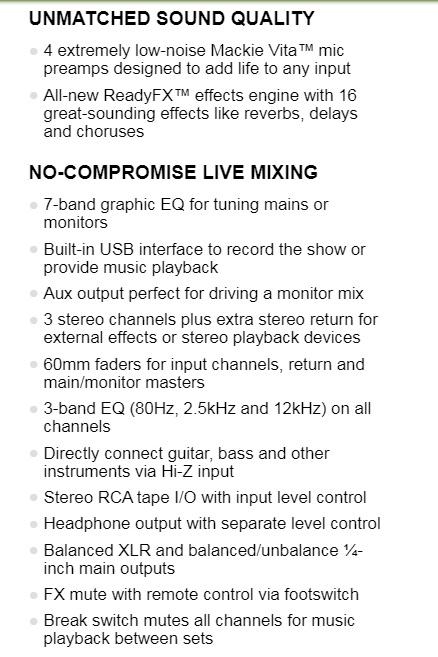 Mackie ProFX8v2 類比混音機-ReadyFX效果引擎/原廠公司貨