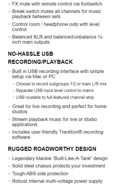 Mackie ProFX16v2 類比混音機-ReadyFX效果引擎/原廠公司貨