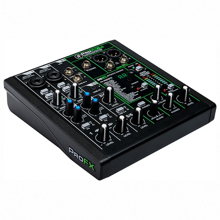 Mackie ProFX6v3 專業類比混音機-GigFX效果引擎/原廠公司貨