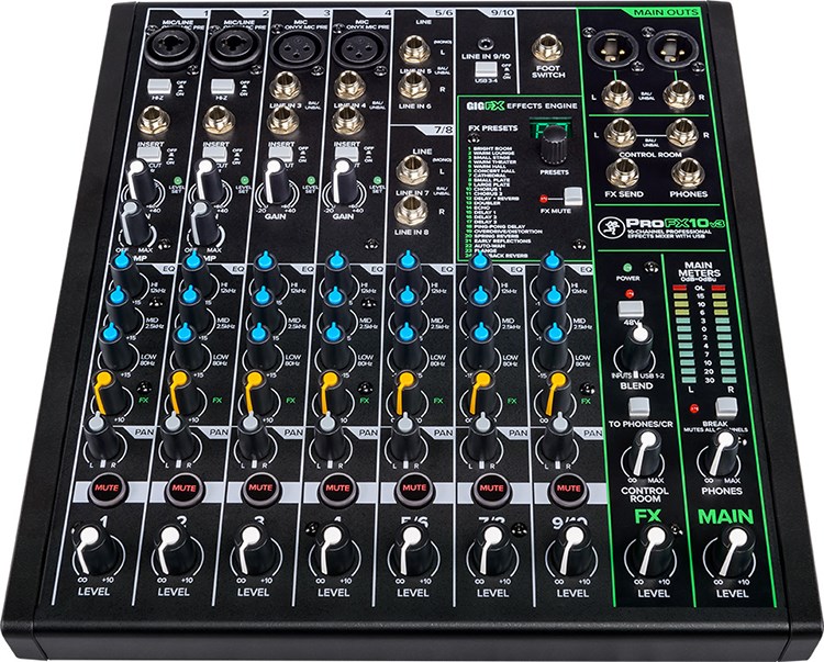 Mackie ProFX10v3 專業類比混音機-GigFX效果引擎/原廠公司貨