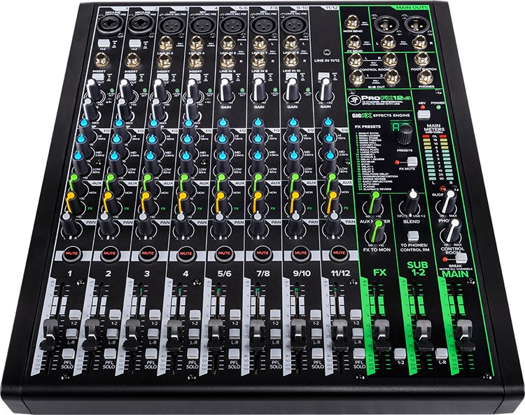 Mackie ProFX12v3 專業類比混音機-GigFX效果引擎/原廠公司貨
