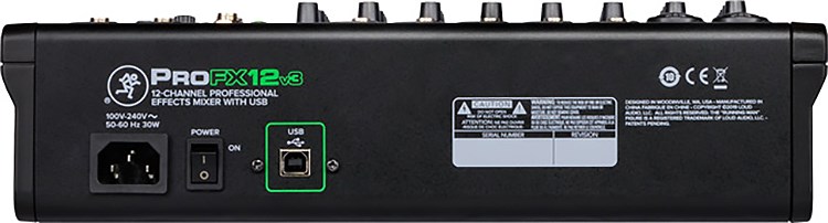 Mackie ProFX12v3 專業類比混音機-GigFX效果引擎/原廠公司貨