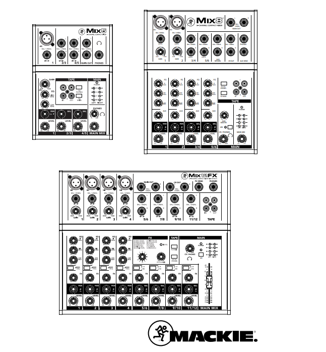 Mackie MIX8 小型混音器-原廠公司貨