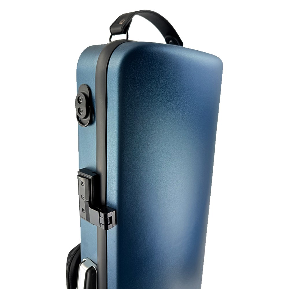 JYC Music 嚴選JV-6001磨砂系列小提琴四方盒-磨砂藏青/具備軟墊懸掛系統/具備溼度計/原廠公司貨