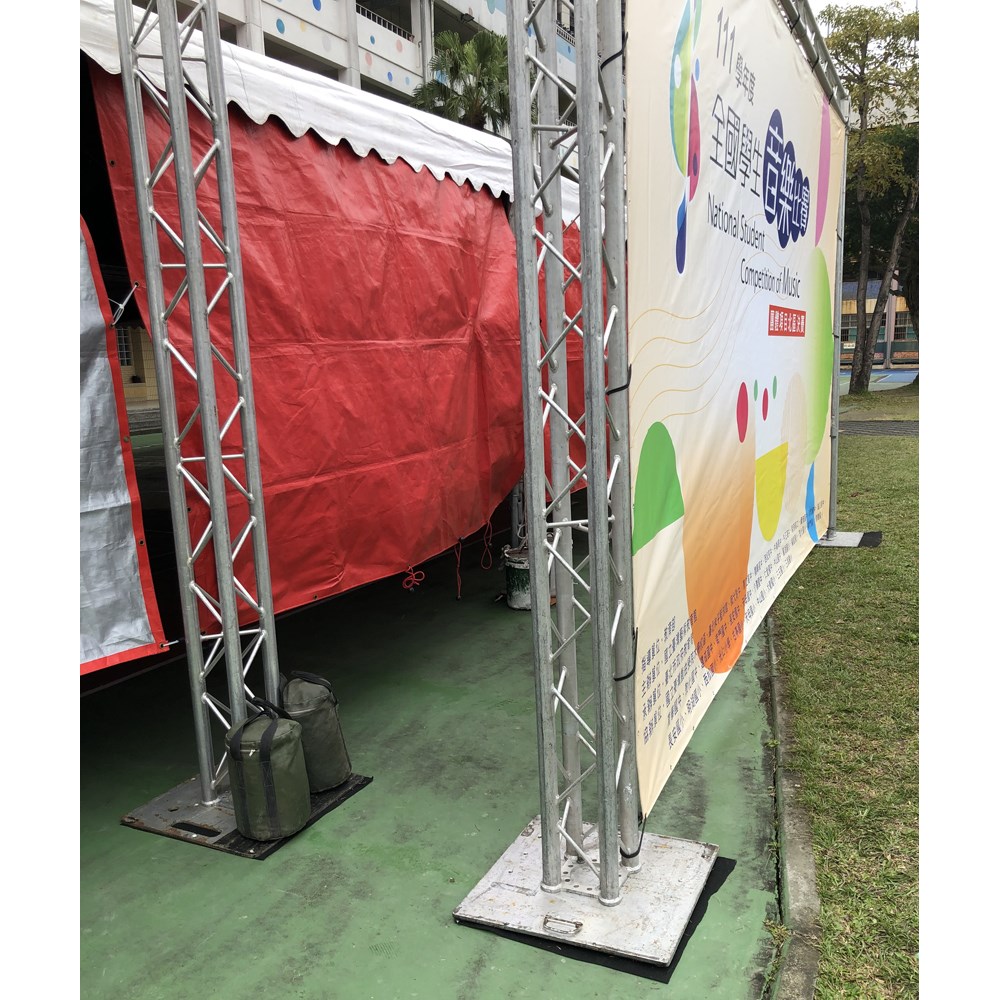 器材出租-TRUSS結構300x600範例+大圖輸出施工安裝(非販售)-依造尺寸及距離報價/多日優惠另洽
