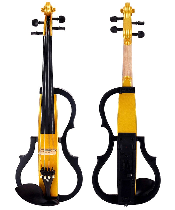 JYC Musuc嚴選SV-100 plus豪華版靜音提琴-進階款拾音/黃色/雙輸出/三段EQ/原廠六好禮/原廠公司貨