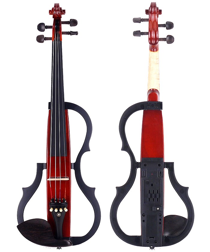 JYC Musuc嚴選SV-100 plus豪華版靜音提琴-進階款拾音/咖啡色/雙輸出/三段EQ/原廠六好禮/原廠公司貨