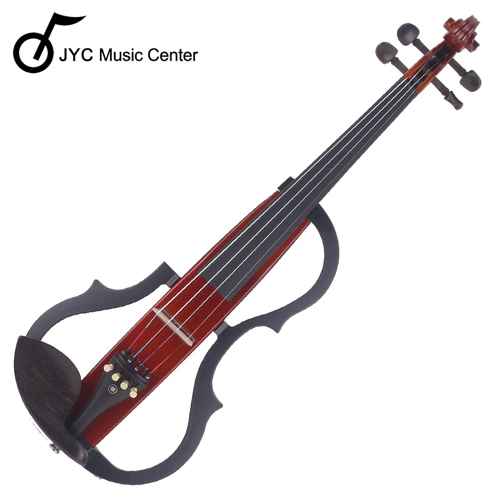 JYC Musuc嚴選SV-100 plus豪華版靜音提琴-進階款拾音/咖啡色/雙輸出/三段EQ/原廠六好禮/原廠公司貨