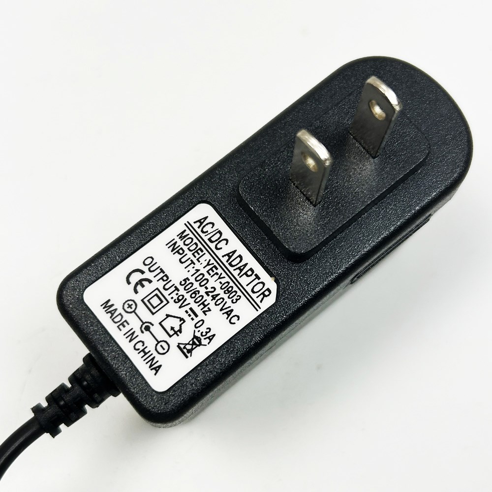 庫存品出清-AC/DC ADAPTOR變壓器-輸出9V0.3A/輸入100-240vac/50-60Hz 適用