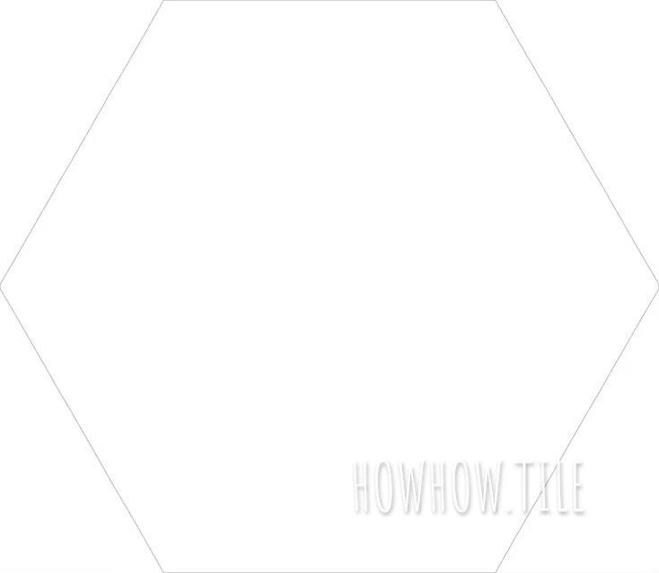 西班牙進口 黑白畫映六角磚（22.5*25.9cm)JU196