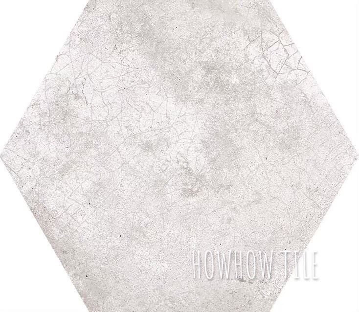 西班牙進口 梵蒂岡刷色素花六角磚（22.5*25.9cm)JU196