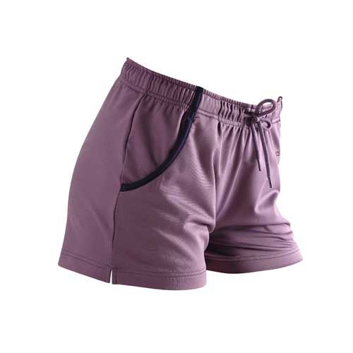 瑞多仕 DB8703 女款COOLPLUS 女彈性運動褲(短褲袋配) 紫芋色/ 暗紫色