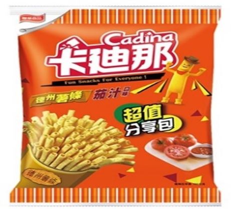 卡迪那德州薯條-茄汁口味(小包裝18gX24包/箱)
