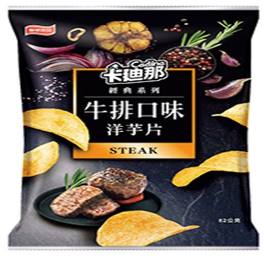 卡迪那經典洋芋片-牛排口味22g