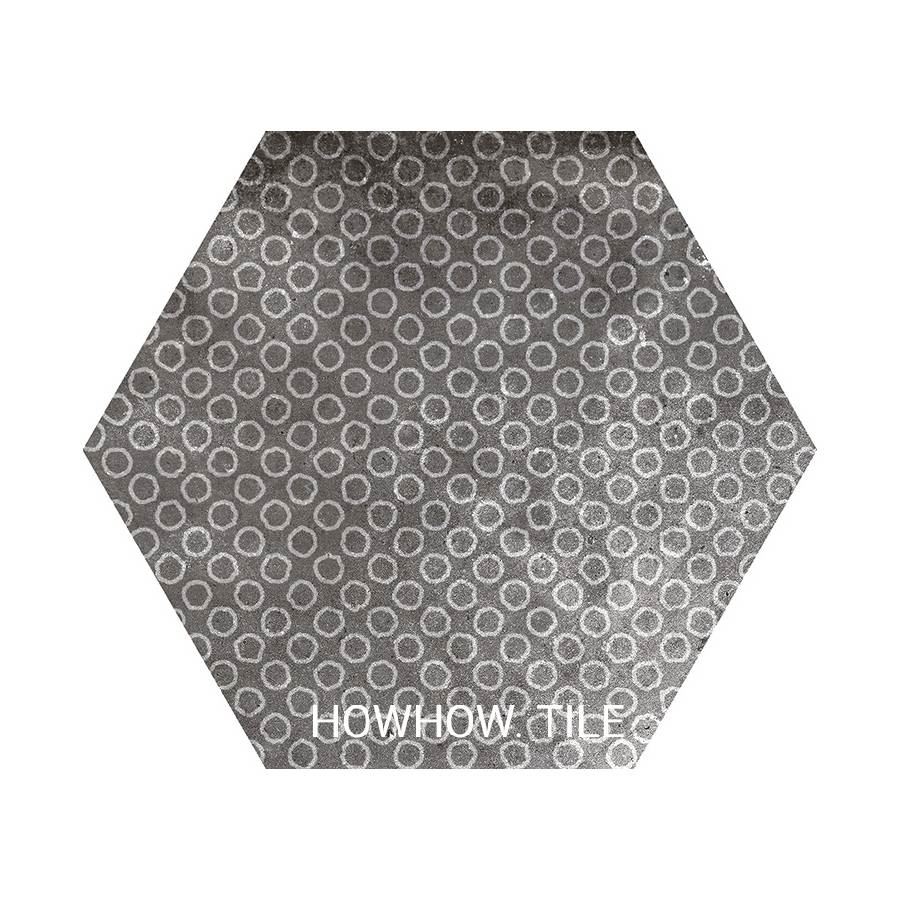 西班牙進口 敦克爾工業風格素花六角磚（22.5*25.9cm)JY212.236