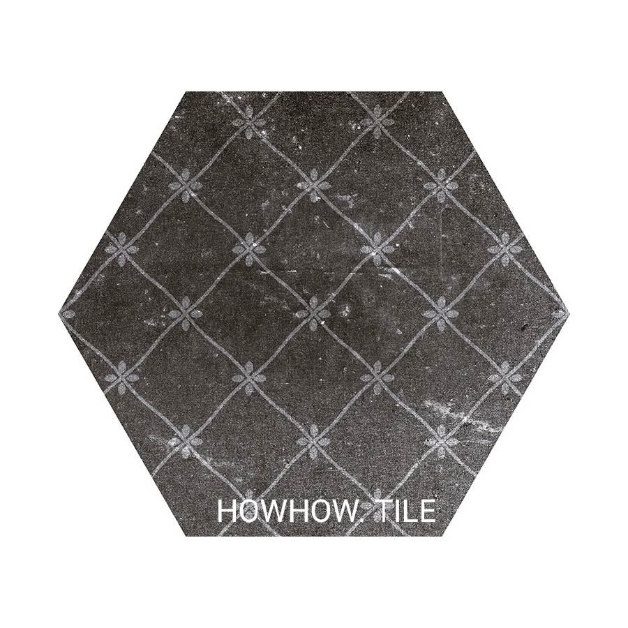 西班牙進口 敦克爾工業風格素花六角磚（22.5*25.9cm)JY212.236