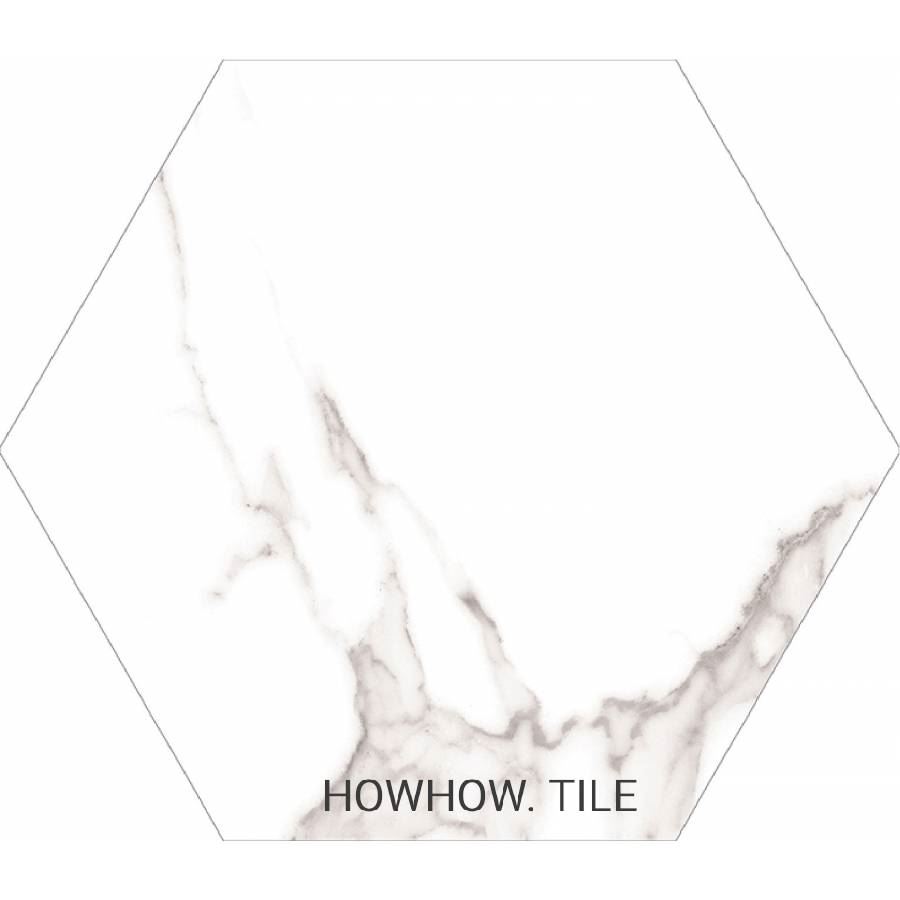 西班牙進口 雪山銀狐六角素花磚（22.5*25.9cm)*JY196.212