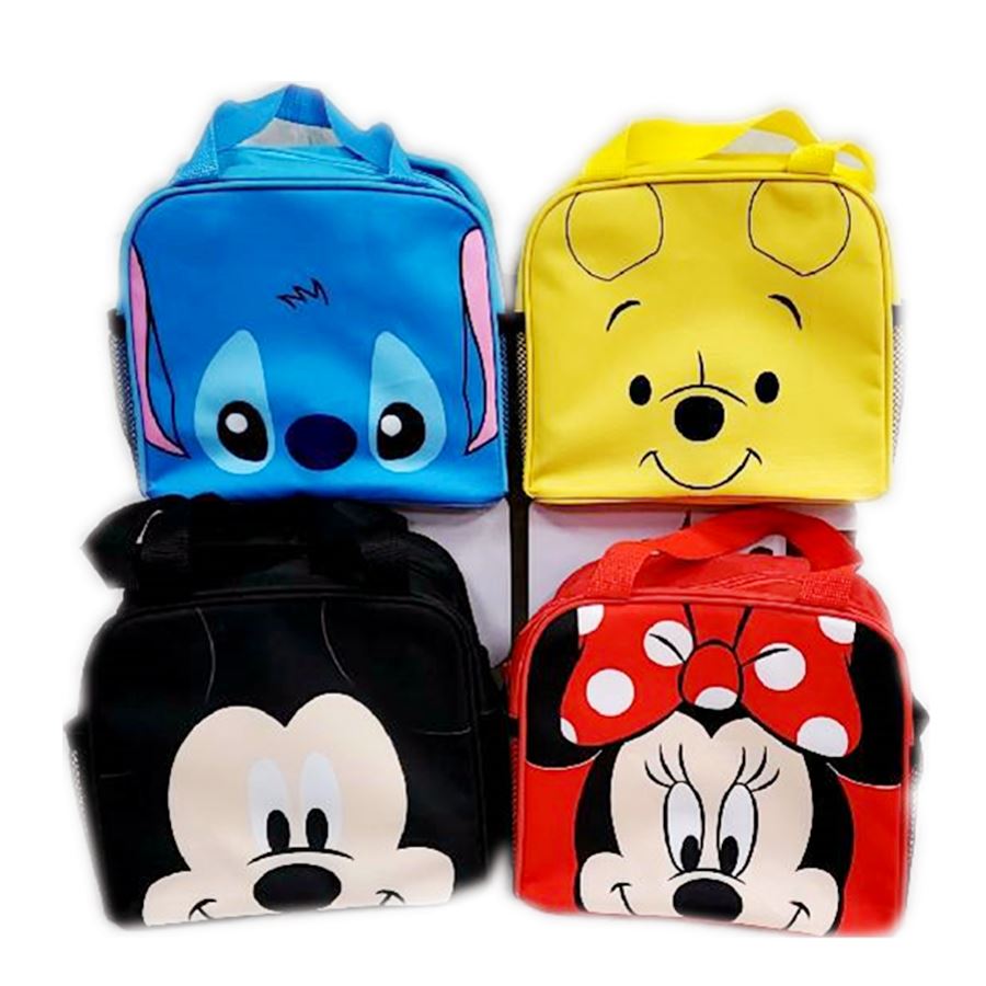 Disney 迪士尼 系列 ~ Mickey Mouse 米奇. MINNIE米妮 .維尼. 史迪奇大臉 午餐袋 .手提袋 .便當袋 4款 4721005010417    