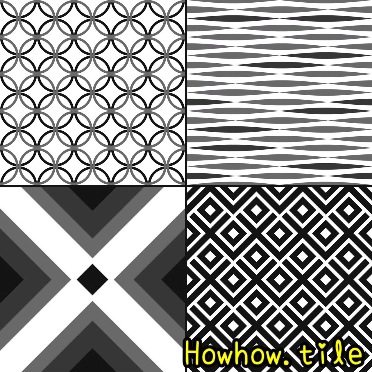 國產黑色調花磚（30*30cm）