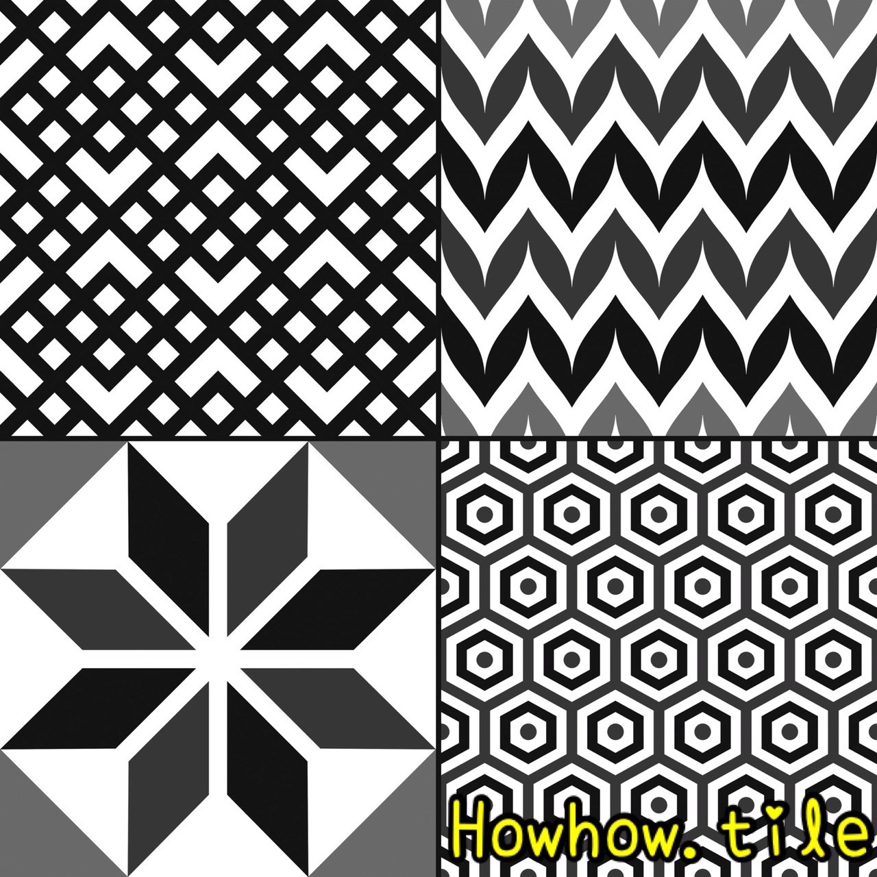 國產黑色調花磚（30*30cm）