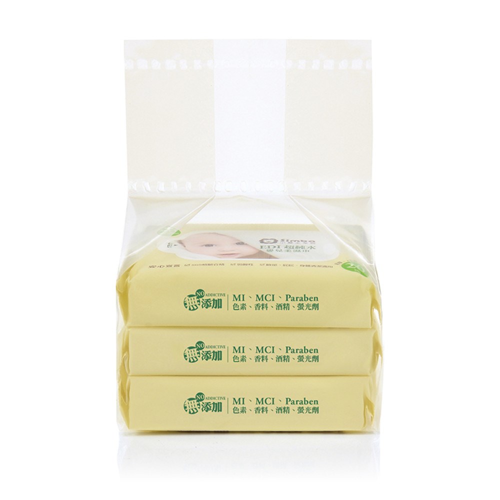 小獅王辛巴 EDI超純水嬰兒柔濕巾組合包(20抽*3包)