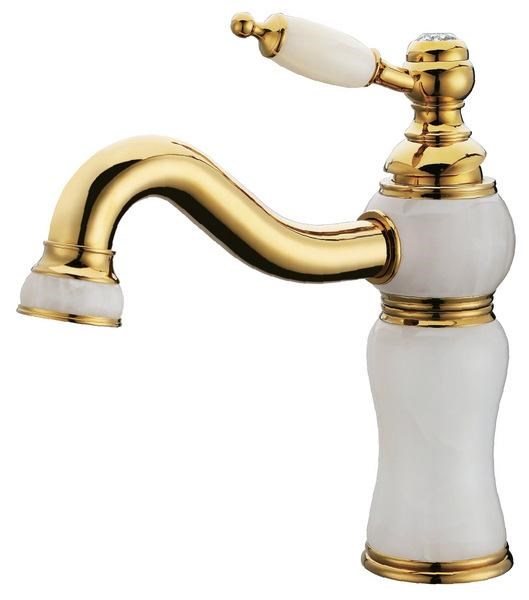 玉石時尚單孔造型水龍頭