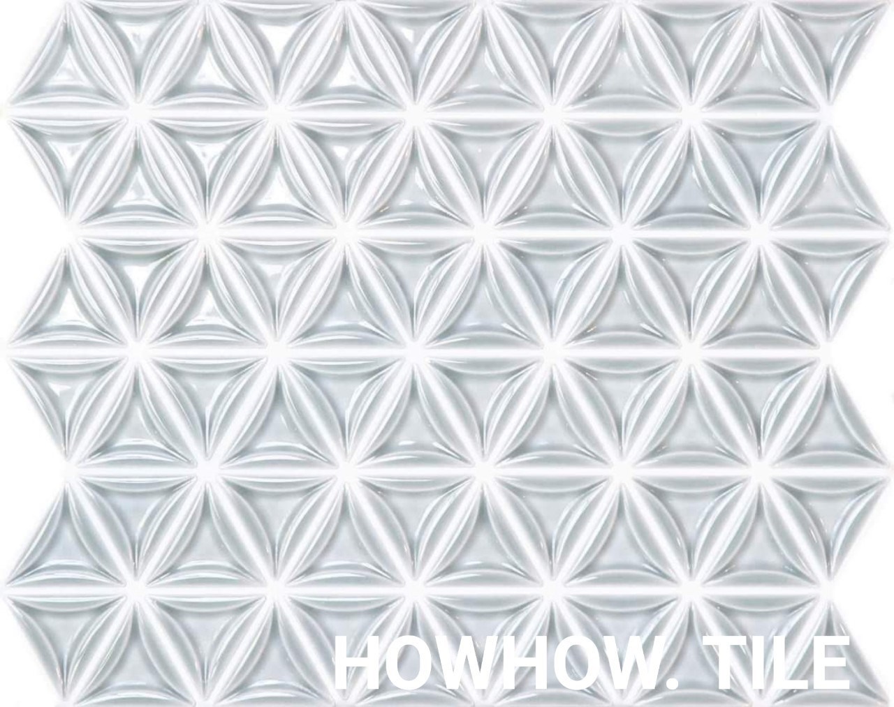 馬賽克--三角圓釉白/青/灰/黑