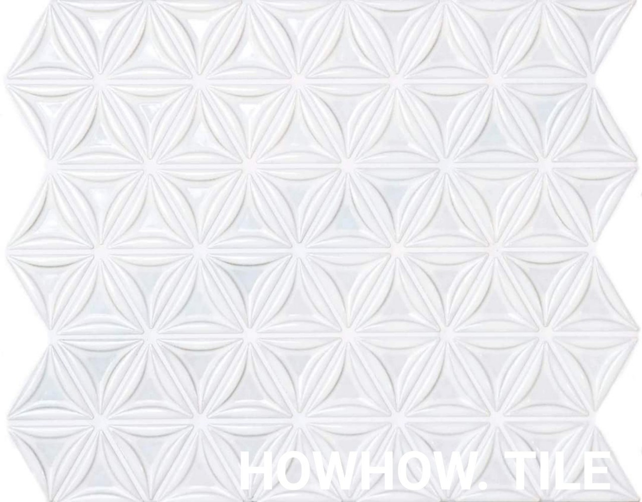 馬賽克--三角圓釉白/青/灰/黑