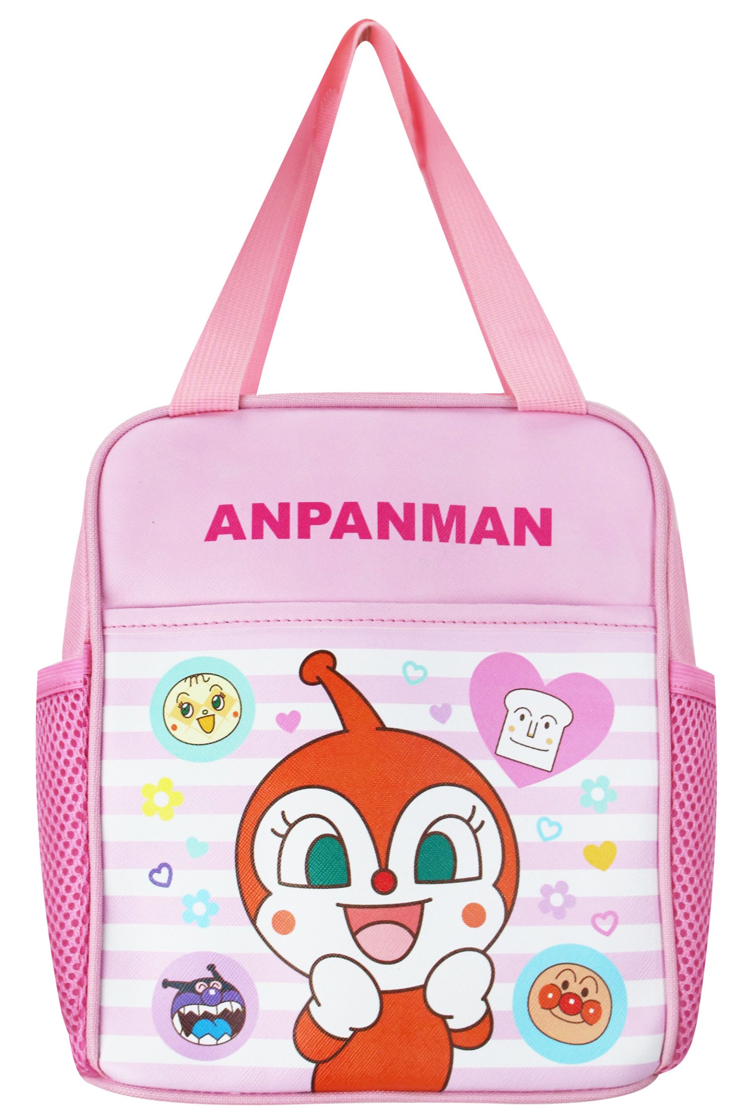 ANPANMAN 麵包超人 AN26312 拉鍊款 午餐袋 .手提袋 .便當袋   a-紅色 . b-粉色 
