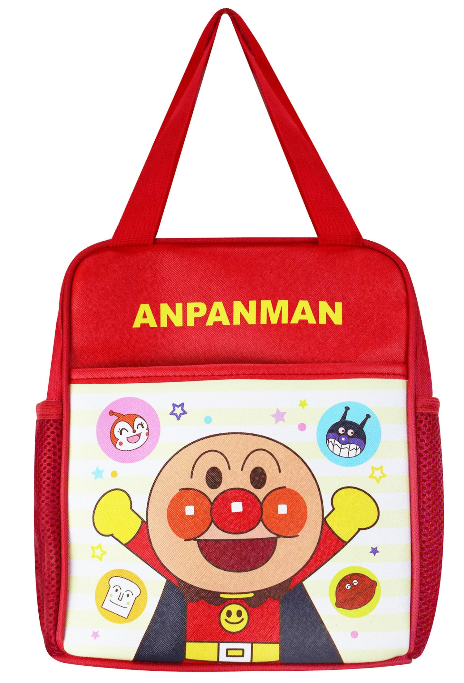 ANPANMAN 麵包超人 AN26312 拉鍊款 午餐袋 .手提袋 .便當袋   a-紅色 . b-粉色 