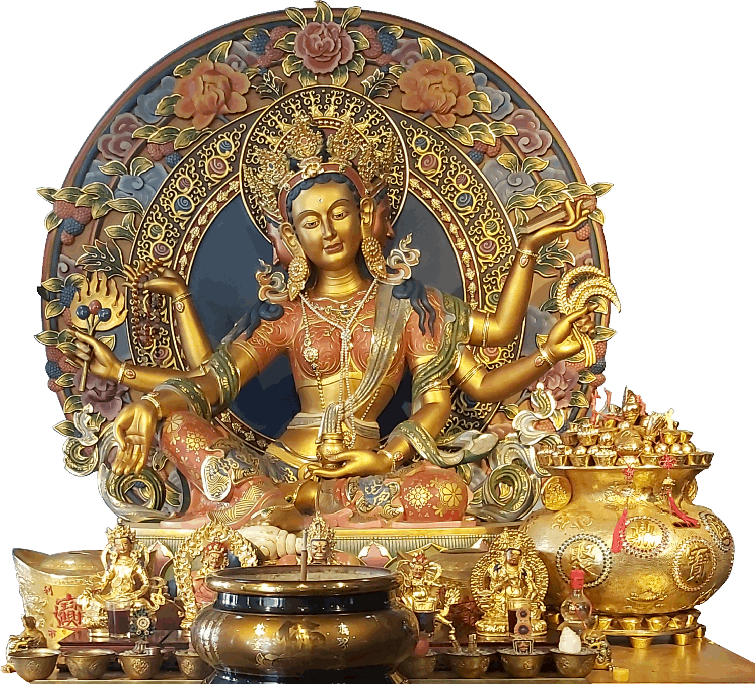 新北市樹林山佳紅藏寺-財神殿 -信徒線上點燈 