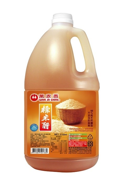 萬家香糯米醋3750ml/桶，天然糯米釀造、酸味溫潤不嗆口，適合涼拌、醃漬、沾醬與各式中式料理使用。大桶裝設計，餐飲商用首選，台南高雄屏東快速配送