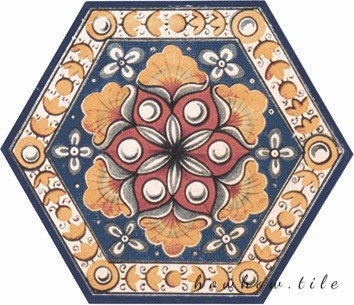 西班牙進口EQUIPE六角素花磚（17.5*20cm)DC