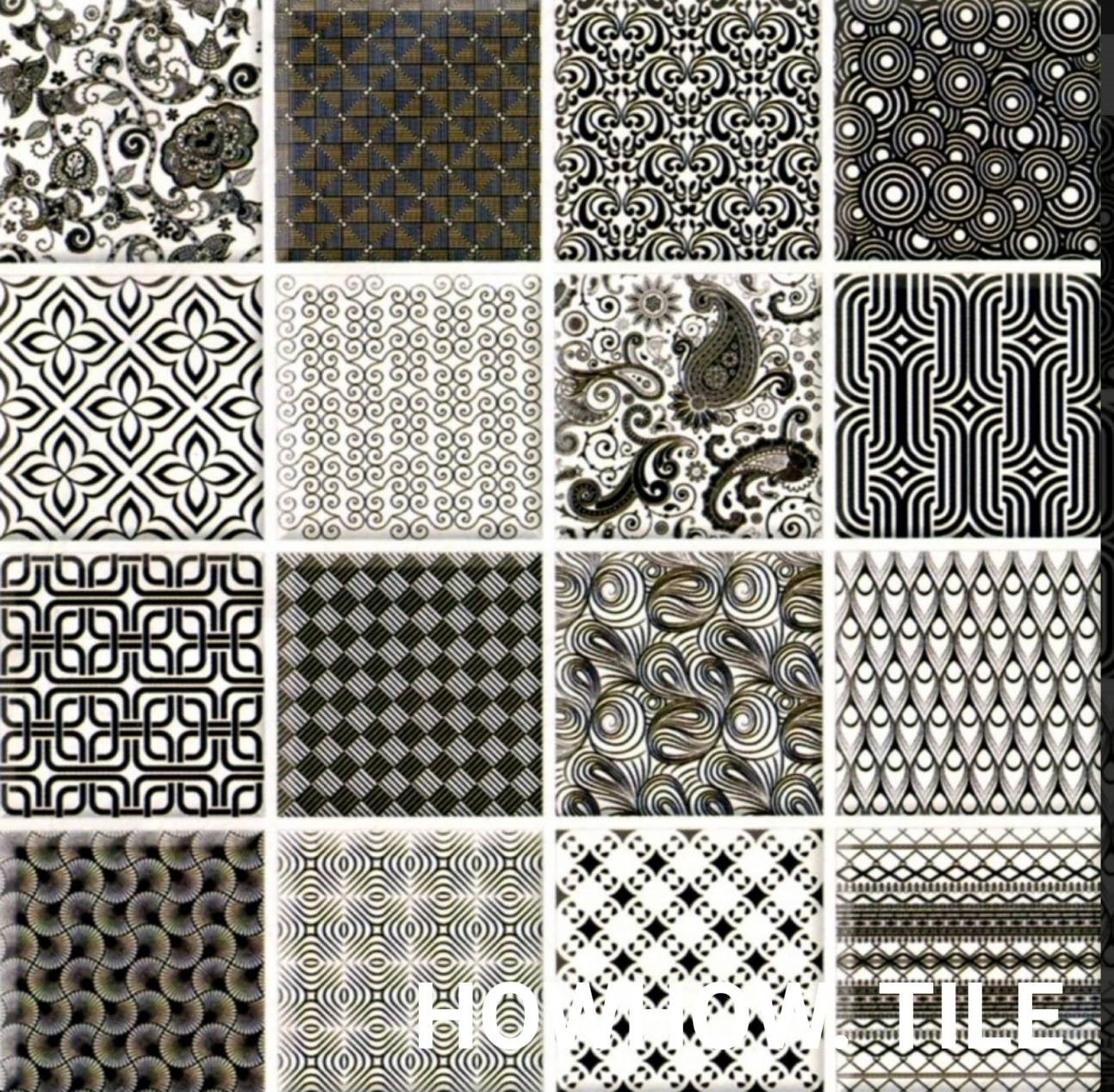 進口蒂瑪絲黑白花磚（20*20cm)DD108.124