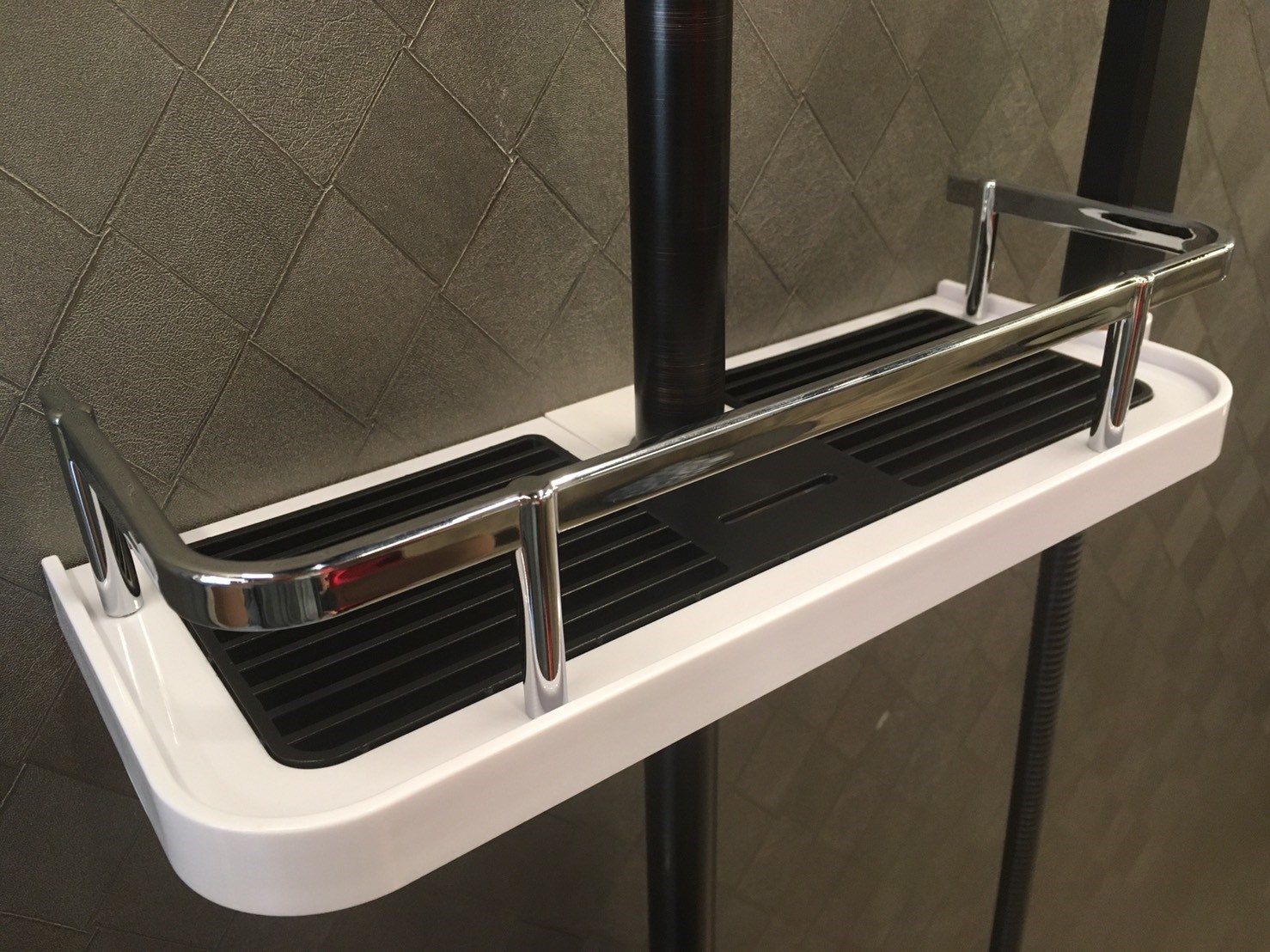 免打孔花灑置物架