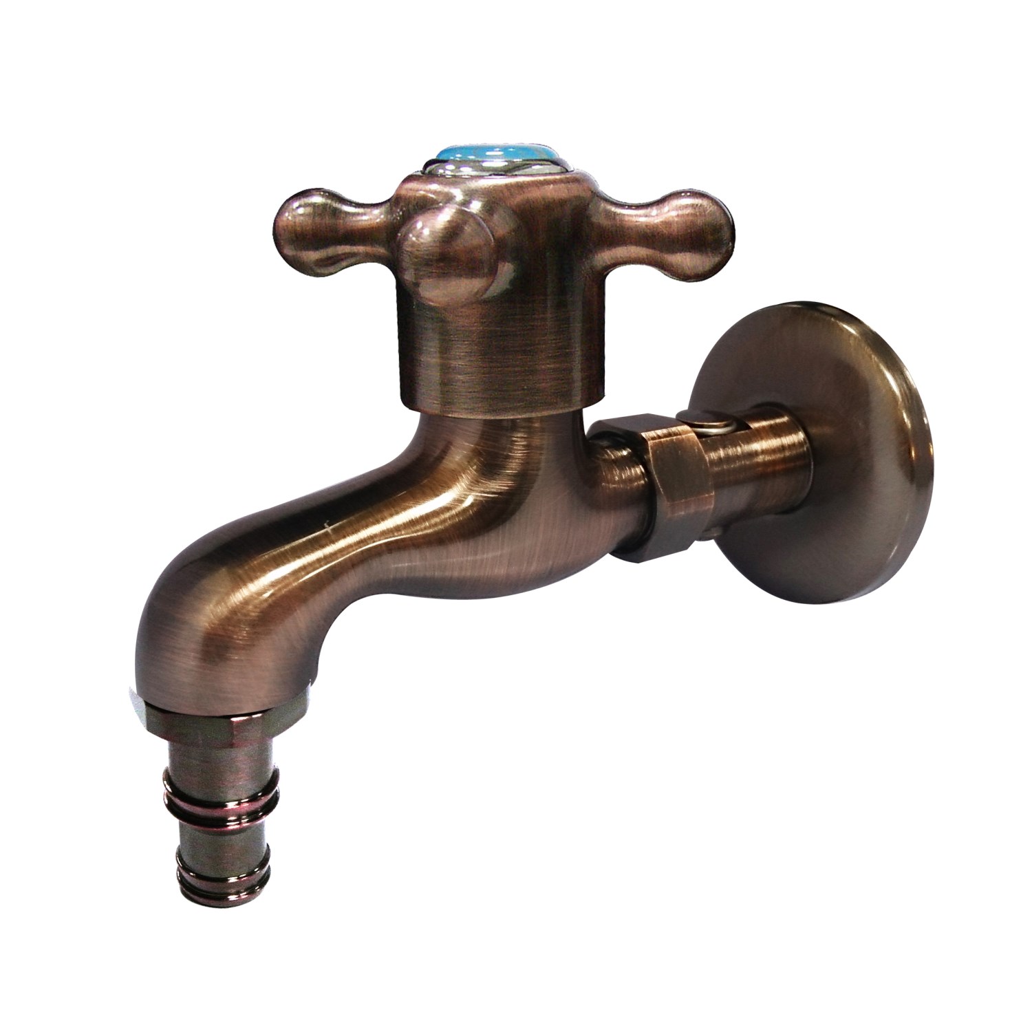 SD-501TG 時尚古銅十字靜音調壓龍頭(可改裝皮管)