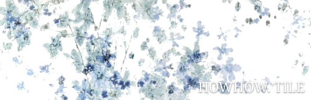 西班牙進口 亮釉馨香藍花磚（25*25cm)JY