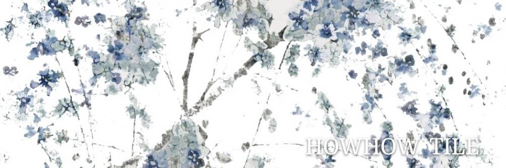 西班牙進口 亮釉馨香藍花磚（25*25cm)JY