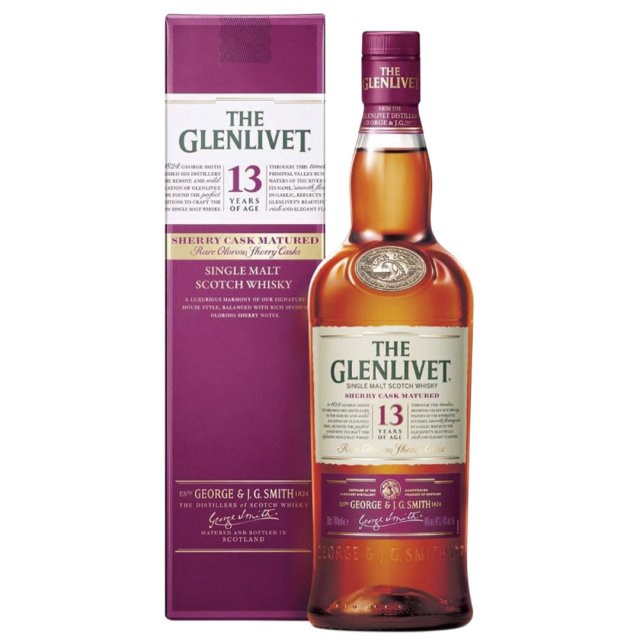 格蘭利威13年 雪莉桶單一麥芽威士忌 THE GLENLIVET 13yo SherrySingle Malt Scotch Whisky 
