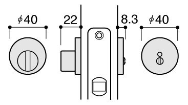 KAWAJUN輔助鎖-白色-指示型