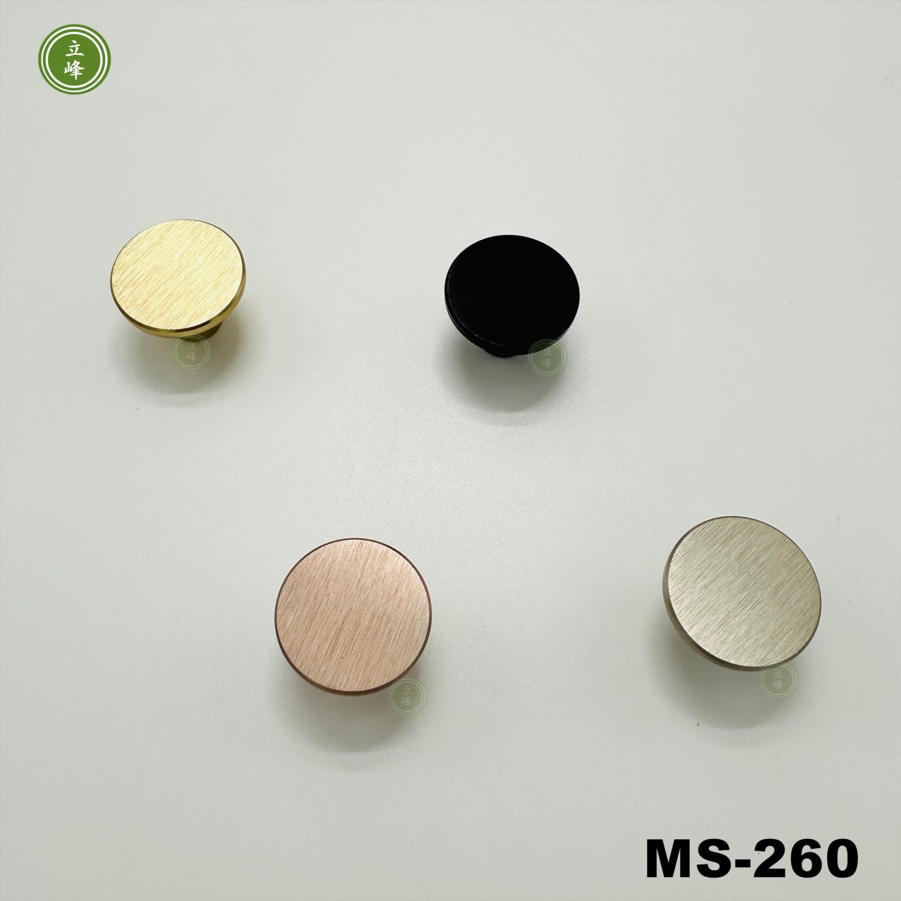 MS-260【玫瑰金色】圓形 單顆把手