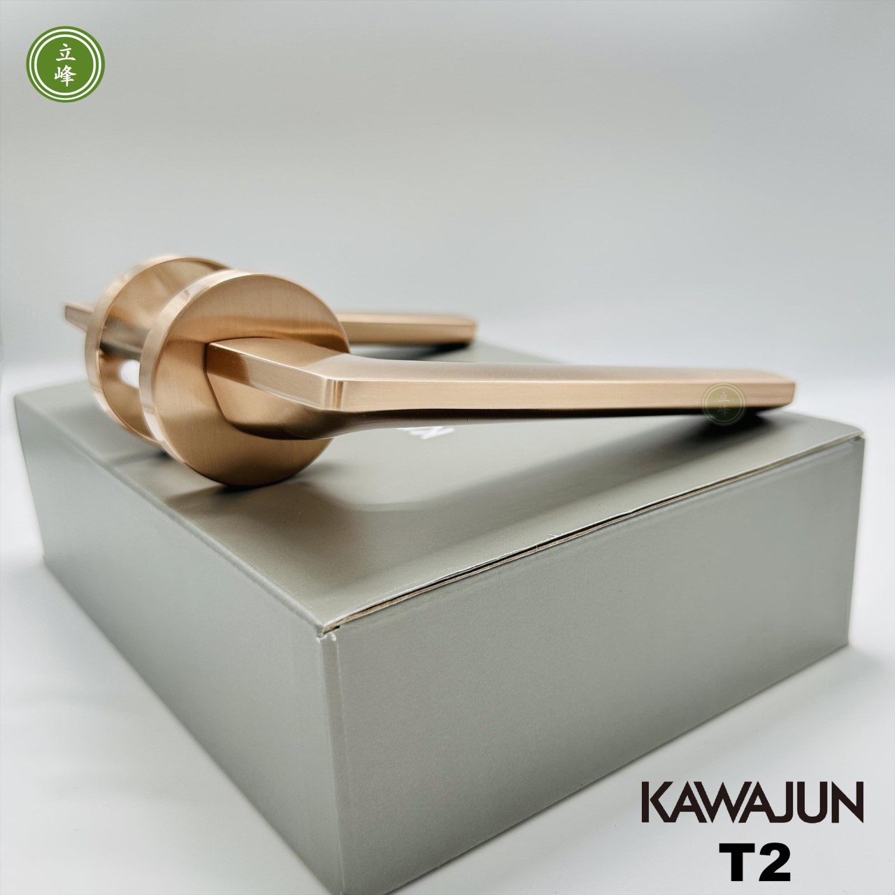 KAWAJUN-T2-拉絲玫瑰金 水平把手