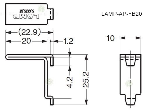 日本-LAMP AP-DH 鋁製棚柱 6尺 【內崁式】
