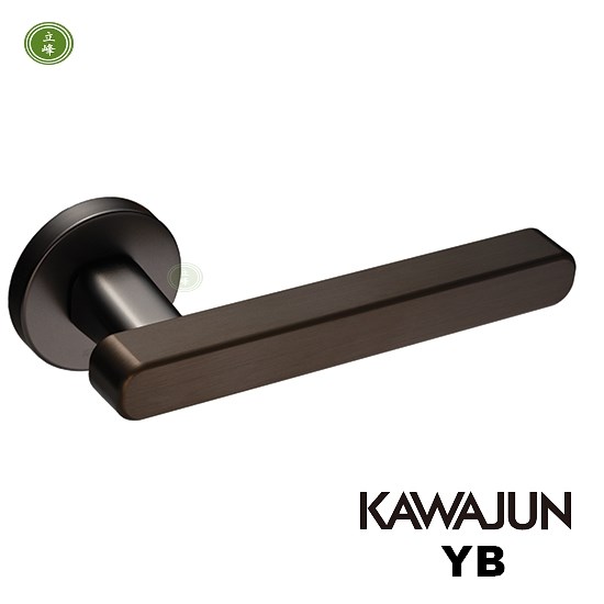 KAWAJUN-YB-鐵灰+古銅拉絲 水平把手