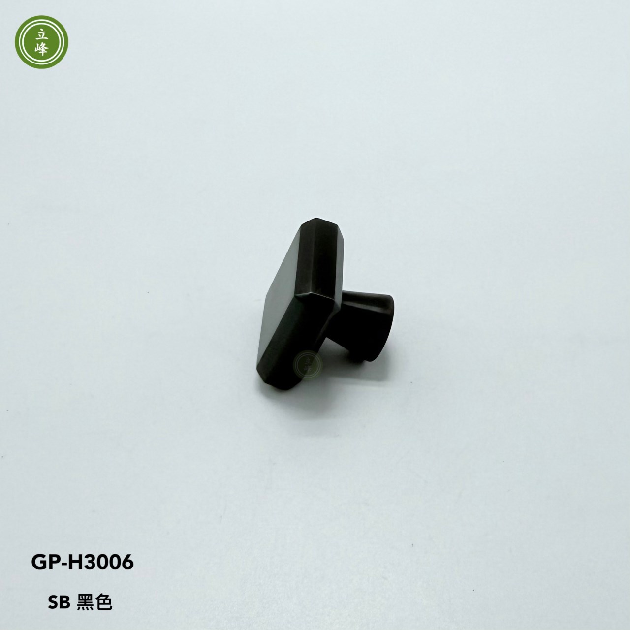 GP-H3006 八角斜邊把手【黑色 銅材質】