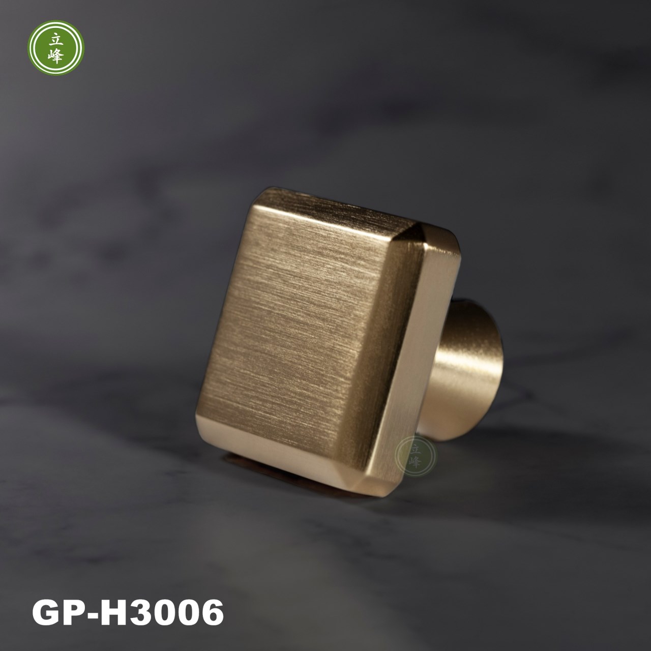 GP-H3006 八角斜邊把手【金色 銅材質】 