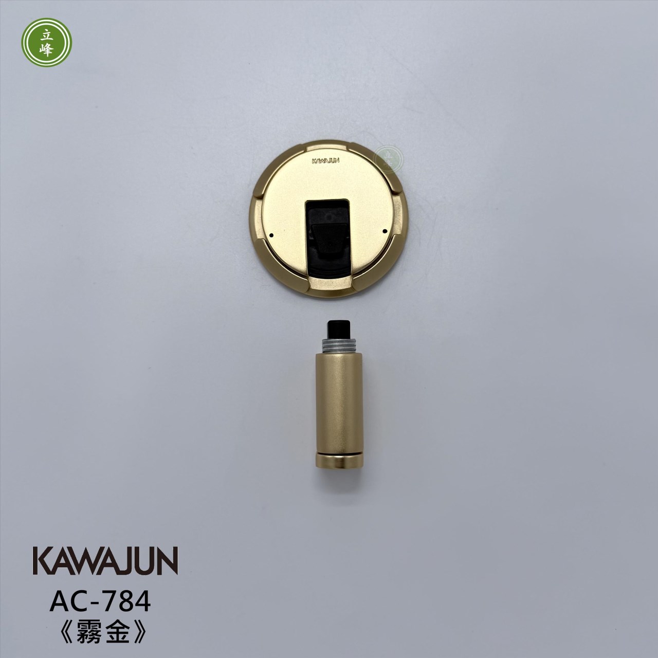 KAWAJUN_AC-784【隱藏式螺絲】卡式地板門擋〈霧金色〉