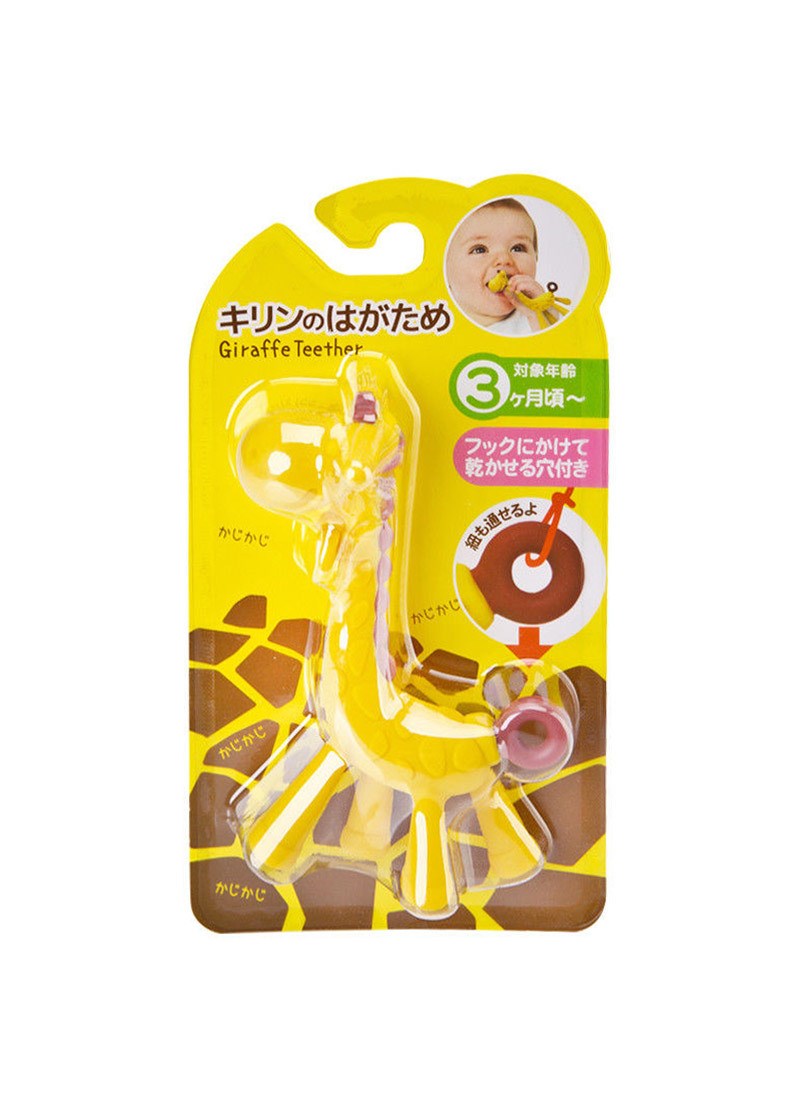 日本Edison KJC嬰幼兒潔牙固齒器-長頸鹿