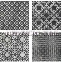 義大利進口 黑白絲緞花磚（20*20cm）GY