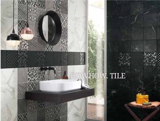 義大利進口 黑白絲緞花磚（20*20cm）GY